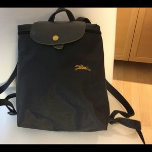 Longchamp EUC le pliage backpack dark gray